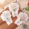 Thiệp Cảm Ơn/ Thiệp Chúc Mừng Hình Bó Hoa (Thank You Floral Card) Loại Đẹp Cao Cấp @lennhapsaigon